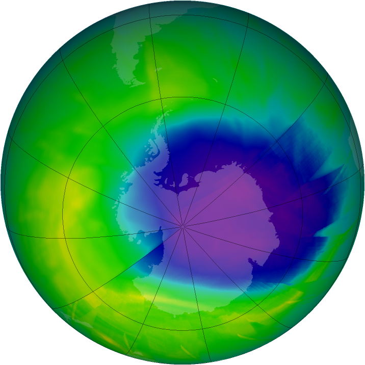 Ozone Map 2009-10-14